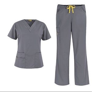 Wonderwink XS grey scrub set, like new